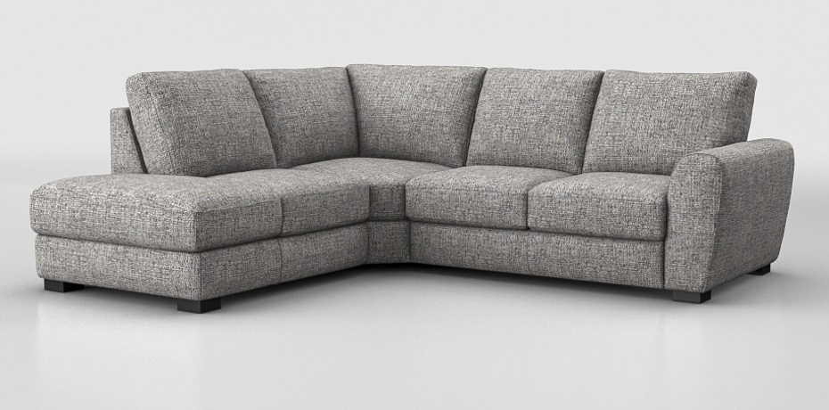 Zibana - large corner sofa with sliding mechanism - left peninsula